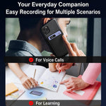 Registratore vocale portatile ultrasottile FW920DLT con scheda, trascrizione del testo tramite IA e registrazione audio riassuntiva intelligente., FW920DLT