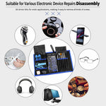 Kit di attrezzi per la riparazione di dispositivi elettronici con cacciavite di precisione per telefoni, computer e orologi., 80-Piece Set