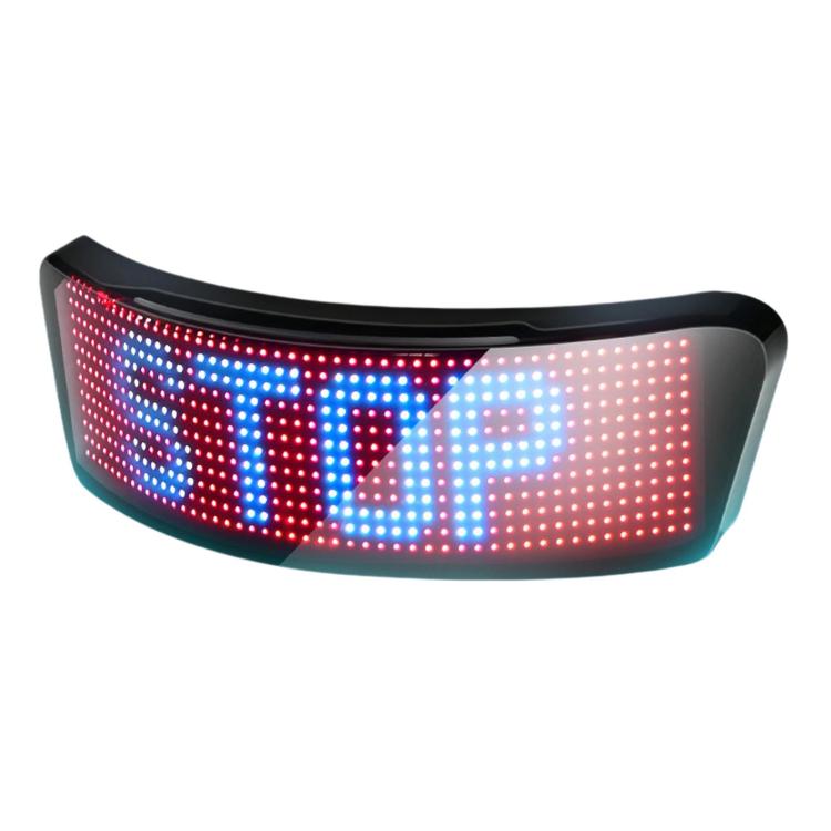 Schermo LED a colori per casco moto con controllo app