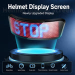 Schermo LED a colori per casco da moto, pannello luminoso controllabile tramite app., 1500mAh