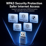 Adattatore USB COMFAST CF-731B WiFi 6 Bluetooth 5.4 AX600 Dual Band 2.4G/5G per rete wireless., CF-731B