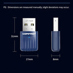 Adattatore USB COMFAST CF-731B WiFi 6 Bluetooth 5.4 AX600 Dual Band 2.4G/5G per rete wireless., CF-731B