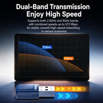 Adattatore USB COMFAST CF-731B WiFi 6 Bluetooth 5.4 AX600 Dual Band 2.4G/5G per rete wireless., CF-731B
