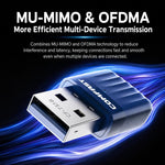 Adattatore USB COMFAST CF-731B WiFi 6 Bluetooth 5.4 AX600 Dual Band 2.4G/5G per rete wireless., CF-731B