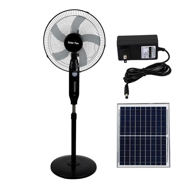 Ventilatore a piantana solare con batteria da 18000 mAh, 16 pollici.