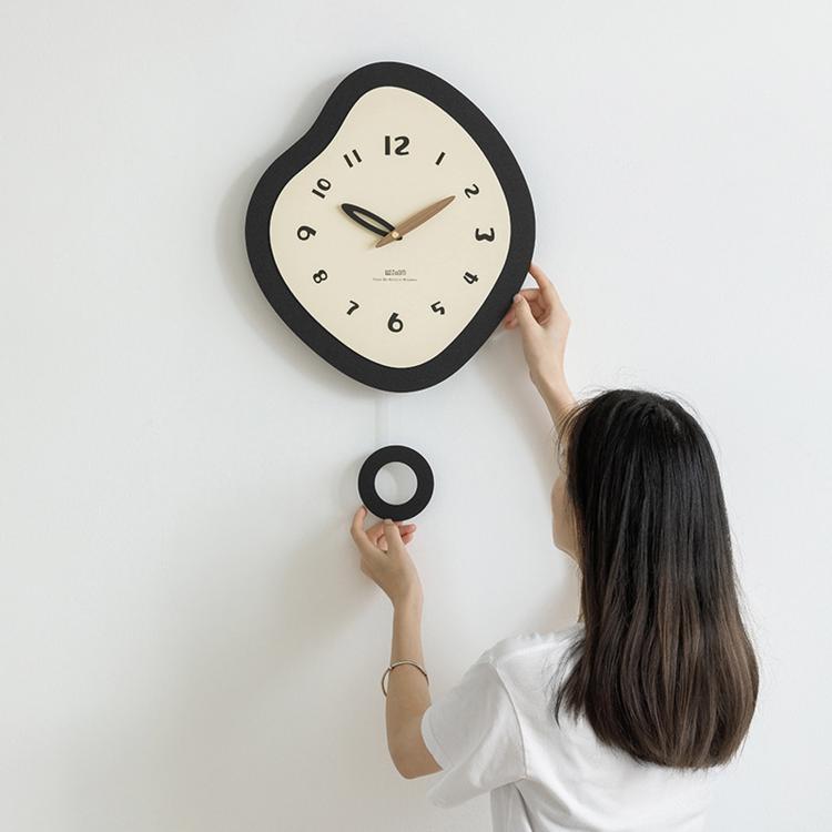 Orologio da parete a pendolo irregolare Wozoom, orologio al quarzo silenzioso per l'arredamento del soggiorno., Minimalist Medium, Minimalist Large, Swinging Medium, Swinging Large, Minimalist 3D Medium, Minimalist 3D Large, Swinging 3D Medium         ...