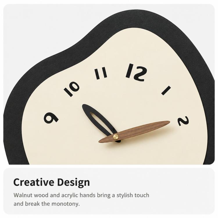 Orologio da parete a pendolo irregolare Wozoom, orologio al quarzo silenzioso per l'arredamento del soggiorno., Minimalist Medium, Minimalist Large, Swinging Medium, Swinging Large, Minimalist 3D Medium, Minimalist 3D Large, Swinging 3D Medium         ...