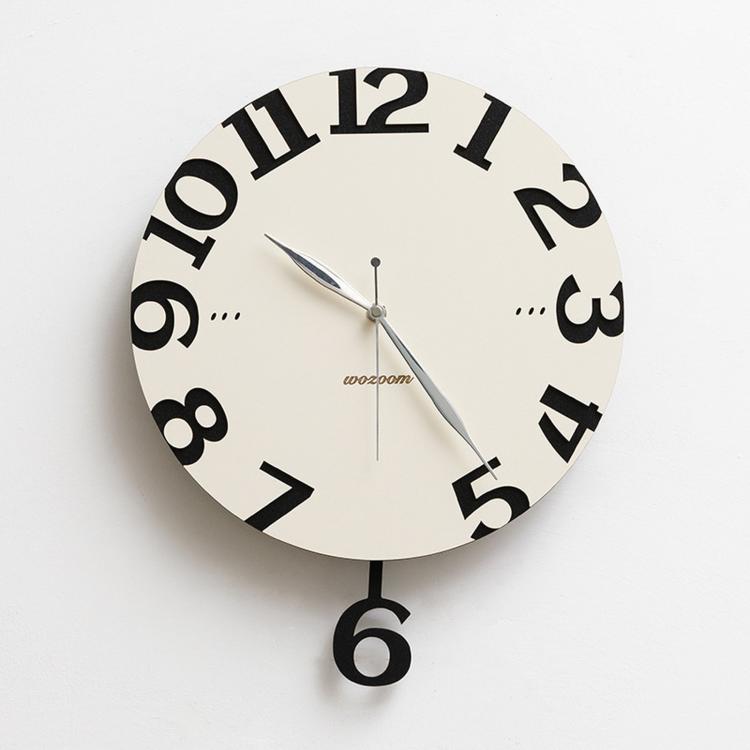 wozoom Orologio da parete moderno per soggiorno e cucina, silenzioso