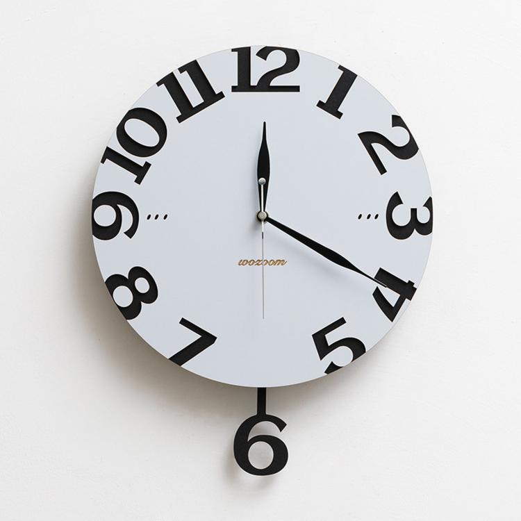 wozoom Orologio da parete moderno per soggiorno e cucina, silenzioso