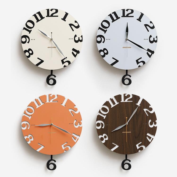 wozoom Orologio da parete moderno per soggiorno e cucina, silenzioso
