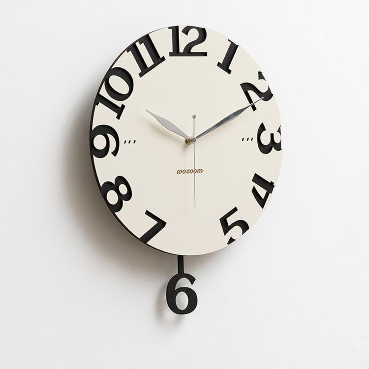 wozoom Orologio da parete moderno per soggiorno e cucina, silenzioso
