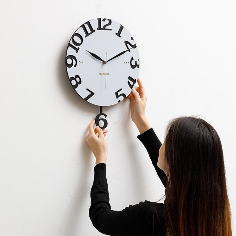 wozoom Orologio da parete moderno per soggiorno e cucina, silenzioso