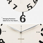 wozoom Orologio da parete moderno per soggiorno e cucina, silenzioso
