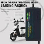 Caricabatterie con spegnimento automatico per monopattino elettrico e e-bike, spina europea., 48V 40-45AH, 48V 50-52AH, 48V 58AH, 60V 12-14AH, 60V 20AH, 60V 30-35AH, 60V 40-45AH, 60V 50-52AH, 60V 58AH, 72V 12AH, 72V 20AH, 72V 30-35AH, 72V 40-45AH      ...