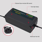 Caricabatterie con spegnimento automatico per monopattino elettrico e e-bike, spina europea., 48V 40-45AH, 48V 50-52AH, 48V 58AH, 60V 12-14AH, 60V 20AH, 60V 30-35AH, 60V 40-45AH, 60V 50-52AH, 60V 58AH, 72V 12AH, 72V 20AH, 72V 30-35AH, 72V 40-45AH      ...