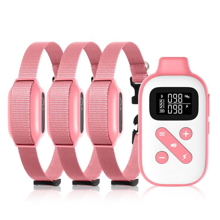 Collare per addestramento cani PaiPaitek con telecomando, portata 1000 m, impermeabile IPX7, collare antiurto., PD 523-1 Pink, PD 523-1 Orange, PD 523-2 Pink, PD 523-3 Pink