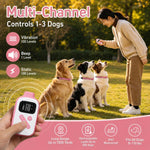 Collare per addestramento cani PaiPaitek con telecomando, portata 1000 m, impermeabile IPX7, collare antiurto., PD 523-1 Pink, PD 523-1 Orange, PD 523-2 Pink, PD 523-3 Pink