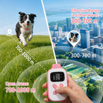 Collare per addestramento cani PaiPaitek con telecomando, portata 1000 m, impermeabile IPX7, collare antiurto., PD 523-1 Pink, PD 523-1 Orange, PD 523-2 Pink, PD 523-3 Pink