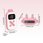 Collare per addestramento cani PaiPaitek con telecomando, portata 1000 m, impermeabile IPX7, collare antiurto., PD 523-1 Pink, PD 523-1 Orange, PD 523-2 Pink, PD 523-3 Pink