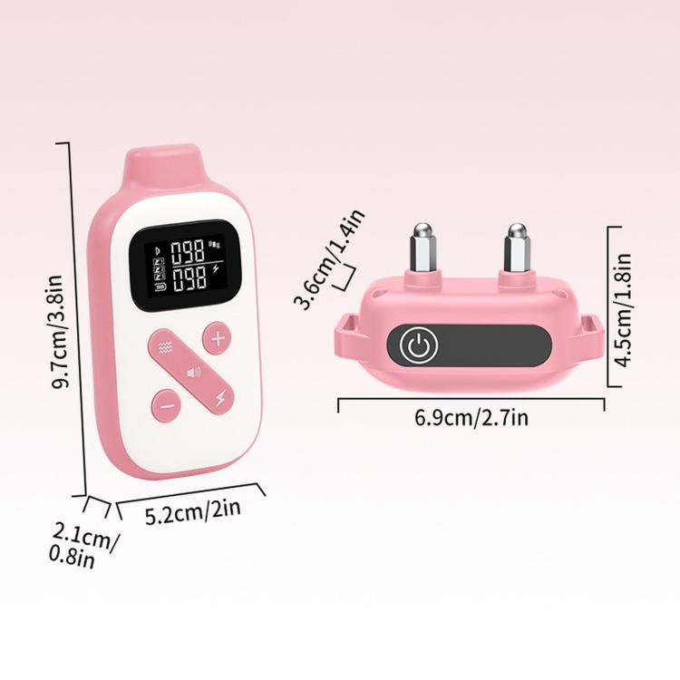 Collare per addestramento cani PaiPaitek con telecomando, portata 1000 m, impermeabile IPX7, collare antiurto., PD 523-1 Pink, PD 523-1 Orange, PD 523-2 Pink, PD 523-3 Pink