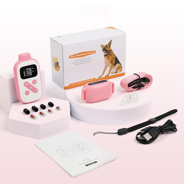 Collare per addestramento cani PaiPaitek con telecomando, portata 1000 m, impermeabile IPX7, collare antiurto., PD 523-1 Pink, PD 523-1 Orange, PD 523-2 Pink, PD 523-3 Pink