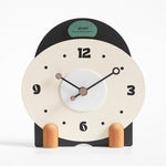 wozoom Orologio da tavolo silenzioso in legno, moderno, piccolo, da caminetto