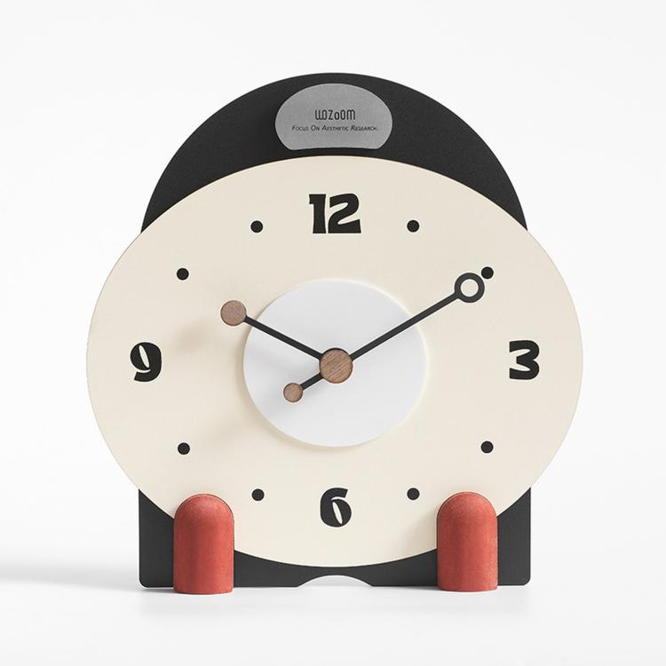 wozoom Orologio da tavolo silenzioso in legno, moderno, piccolo, da caminetto