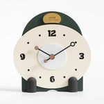 wozoom Orologio da tavolo silenzioso in legno, moderno, piccolo, da caminetto