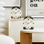 wozoom Orologio da tavolo silenzioso in legno, moderno, piccolo, da caminetto