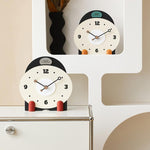 wozoom Orologio da tavolo silenzioso in legno, moderno, piccolo, da caminetto