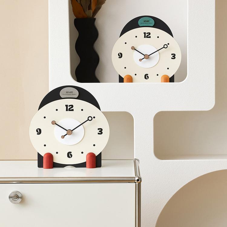 wozoom Orologio da tavolo silenzioso in legno, moderno, piccolo, da caminetto