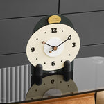 wozoom Orologio da tavolo silenzioso in legno, moderno, piccolo, da caminetto