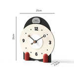 wozoom Orologio da tavolo silenzioso in legno, moderno, piccolo, da caminetto