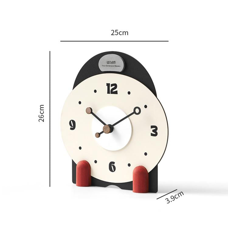 wozoom Orologio da tavolo silenzioso in legno, moderno, piccolo, da caminetto