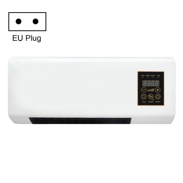 Ventilatore per condizionatore d'aria a parete, ventilatore per raffreddamento e riscaldamento domestico, riscaldatore elettrico, EU Plug, UK Plug, US 110V 2-Pin Plug, US 110V 3-Pin Plug, AU Plug, Natural Gentle Breeze US 3-Pin Plug