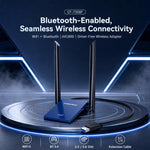 Adattatore WiFi 6 USB COMFAST CF-735BF, scheda di rete wireless dual band AX1800 con Bluetooth 5.4, CF-735BF
