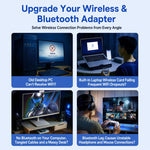 Adattatore WiFi 6 USB COMFAST CF-735BF, scheda di rete wireless dual band AX1800 con Bluetooth 5.4, CF-735BF