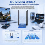 Adattatore WiFi 6 USB COMFAST CF-735BF, scheda di rete wireless dual band AX1800 con Bluetooth 5.4, CF-735BF