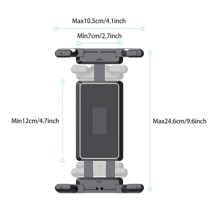 Supporto per tablet per tapis roulant, cyclette, passeggino e sedia a rotelle