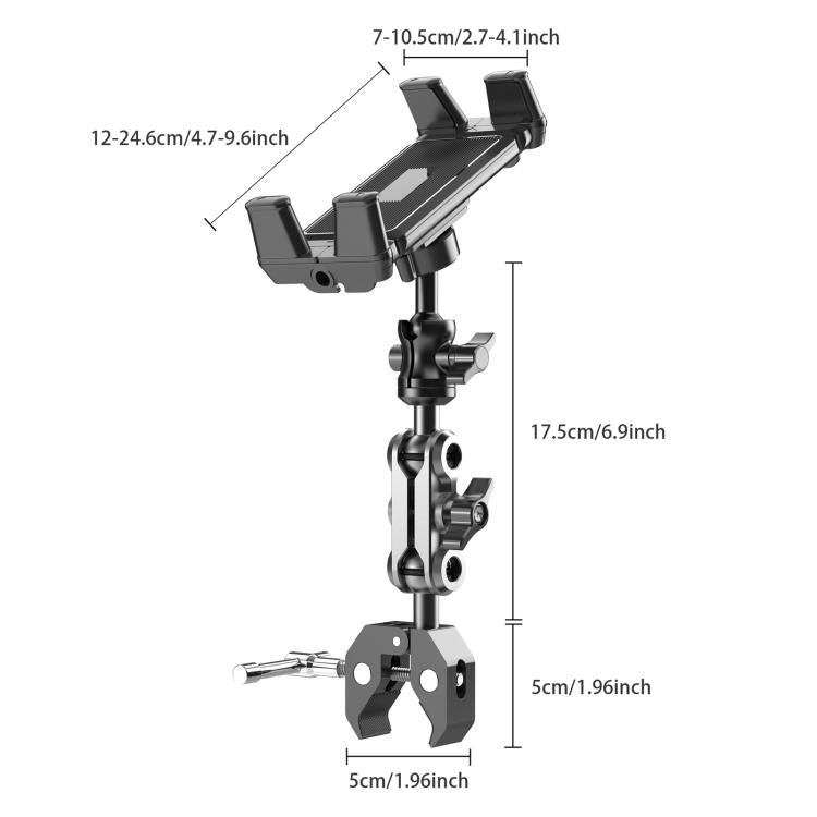 Supporto per tablet per tapis roulant, cyclette, passeggino e sedia a rotelle
