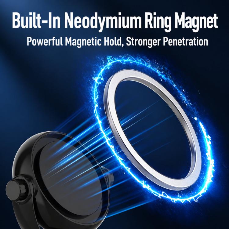 Supporto magnetico girevole a doppio asse per telefono da auto, pieghevole, per navigatore., Dual-Axis Rotatable Magnetic Mount