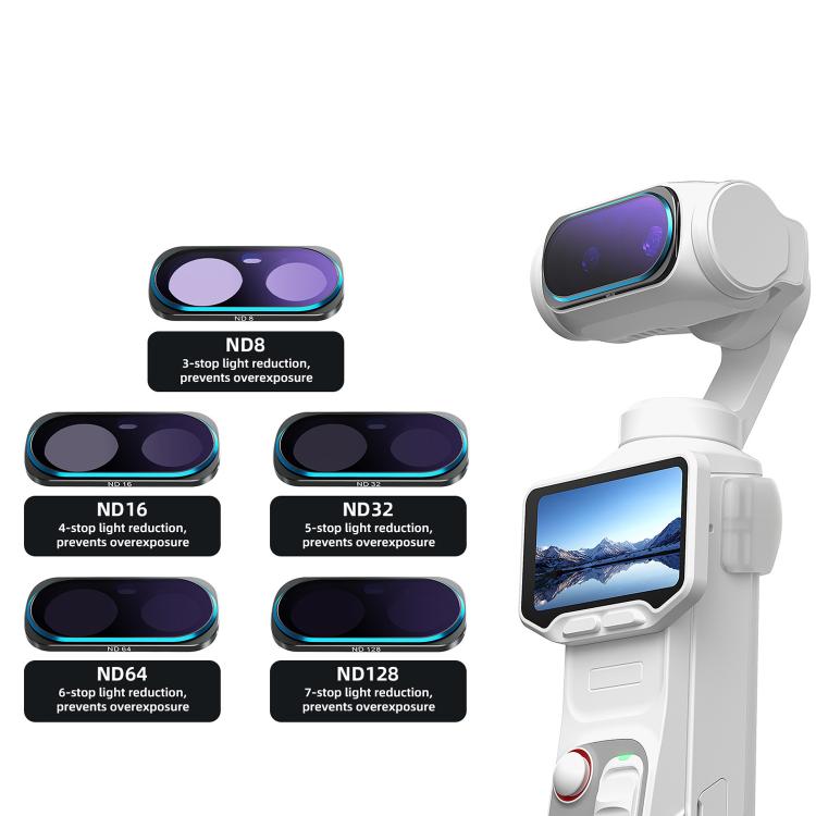 Filtro magnetico per obiettivo Insta360 Luna Ultra aMaginsn, Adj CPL/UV/Black Mist/VND2-32/LPR, Adj CPL/UV/Black Mist/VND2-32, Adj CPL/VND2-32, ND8/16/32/64/128, Adjustable CPL Filter, 1/4 Black Diffusion, LPR, VND2-32, ND8, ND16, ND32, ND64, ND128    ...