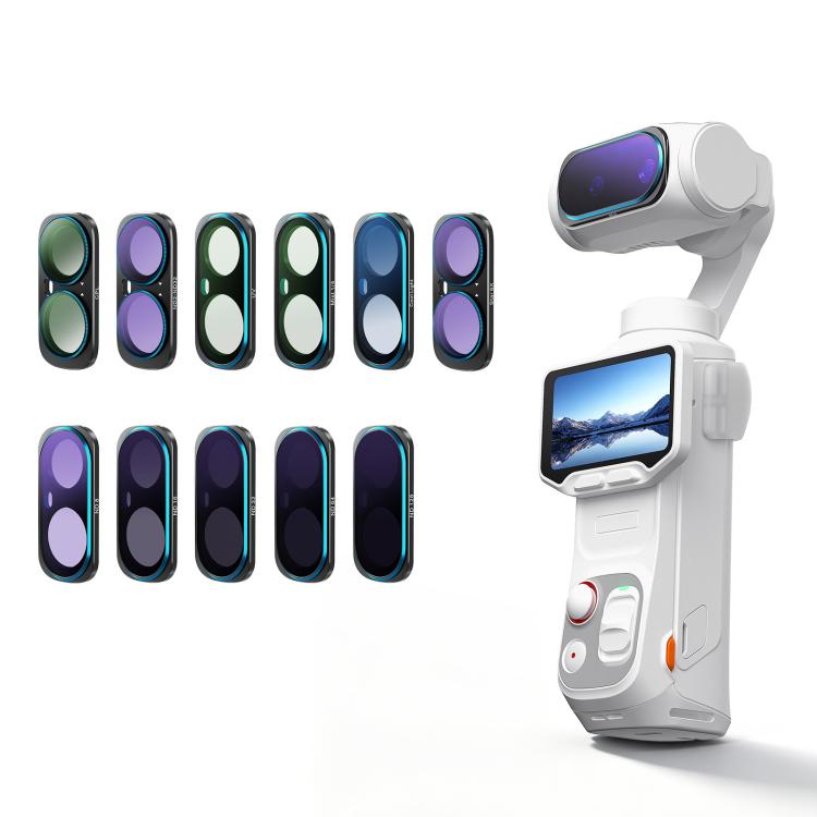 Filtro magnetico per obiettivo Insta360 Luna Ultra aMaginsn, Adj CPL/UV/Black Mist/VND2-32/LPR, Adj CPL/UV/Black Mist/VND2-32, Adj CPL/VND2-32, ND8/16/32/64/128, Adjustable CPL Filter, 1/4 Black Diffusion, LPR, VND2-32, ND8, ND16, ND32, ND64, ND128    ...