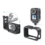 Gabbia protettiva per fotocamera DJI OSMO Action 6 aMaginsn Utility Frame con attacco a slitta e foro filettato da 1/4 di pollice.