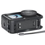 Gabbia protettiva per fotocamera DJI OSMO Action 6 aMaginsn Utility Frame con attacco a slitta e foro filettato da 1/4 di pollice.