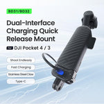 Supporto a sgancio rapido a doppia interfaccia aMaginsn per DJI Pocket 4 / 3, Standard Mount, Charging Mount