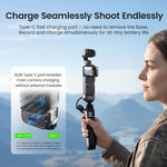Supporto a sgancio rapido a doppia interfaccia aMaginsn per DJI Pocket 4 / 3, Standard Mount, Charging Mount