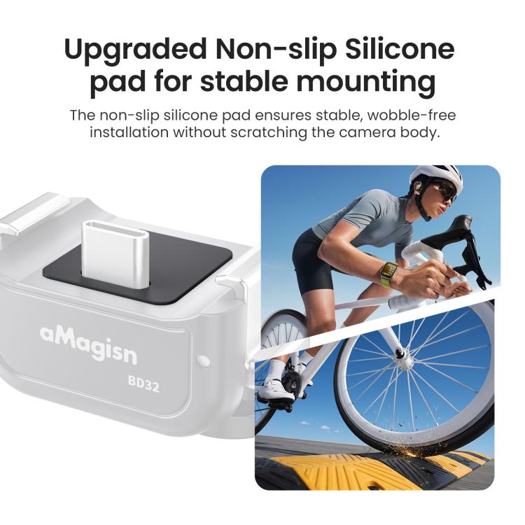 Supporto a sgancio rapido a doppia interfaccia aMaginsn per DJI Pocket 4 / 3, Standard Mount, Charging Mount