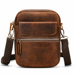 Borsa a tracolla vintage in pelle per smartphone 6,7"