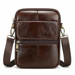 Borsa a tracolla vintage in pelle per smartphone 6,7"